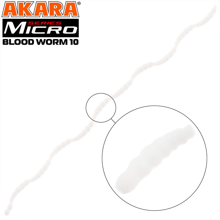 Фотография Силикон MIKRO Blood Worm 10 mm MS-BW10-02T