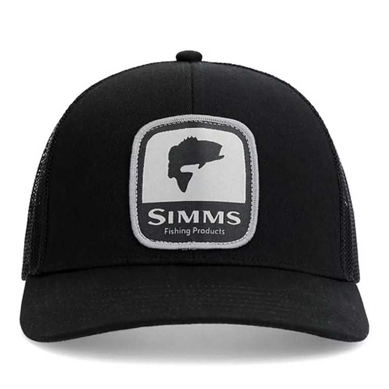 Фотография Кепка Simms Double Haul Icon Trucker, Bass Black