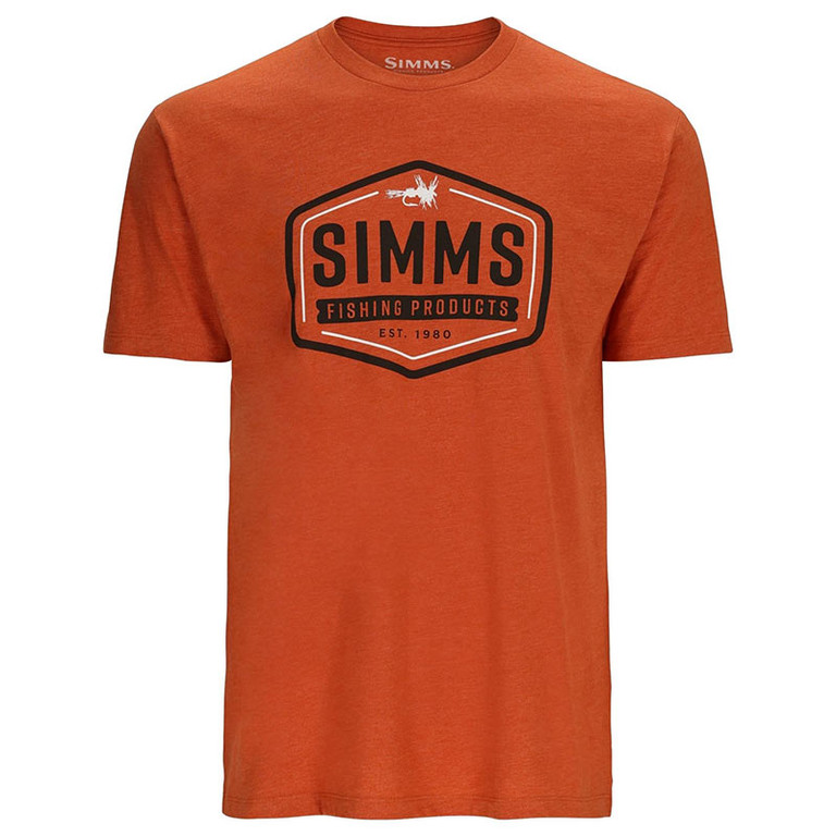 Фотография Футболка Simms Fly Patch T-Shirt, Adobe Heather, L