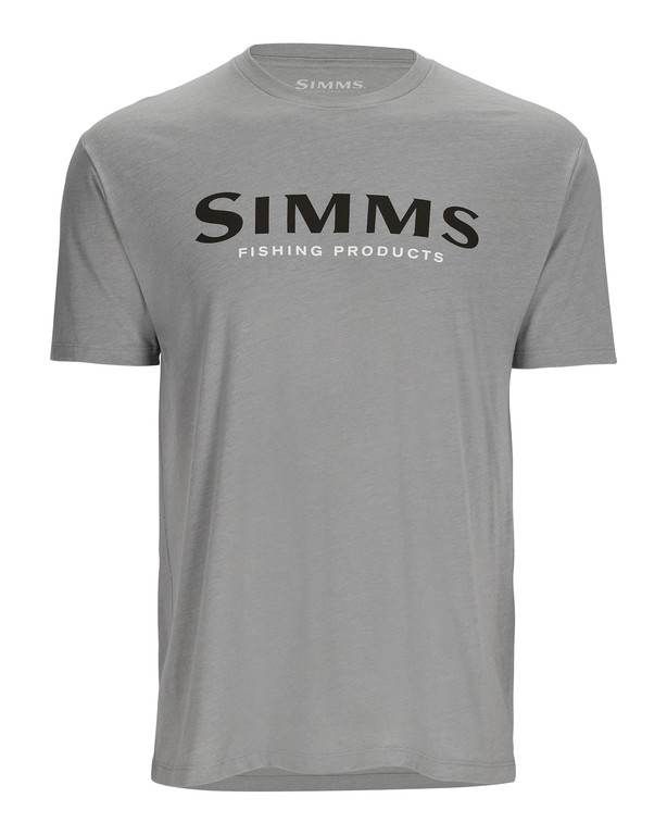 Фотография Футболка Simms Logo T-Shirt, Cinder Heather, L