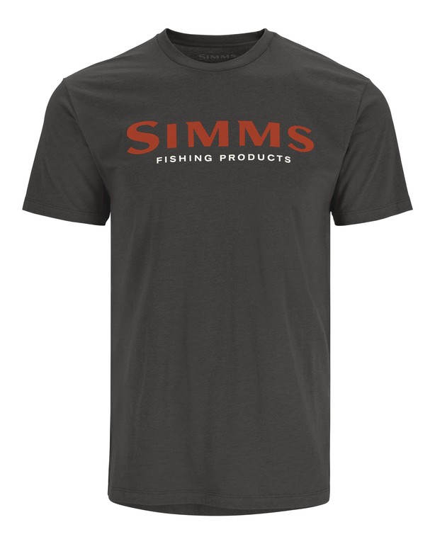 Фотография Футболка Simms Logo T-Shirt, Simms Orange/Charcoal Heather, XL