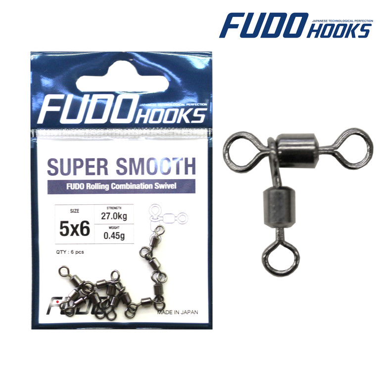 Фотография Вертлюг Fudo SCRC56 FCS Rolling Combination Swivel BN 5X6 (6 шт./уп.)