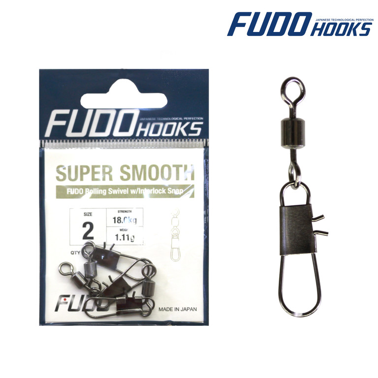 Фотография Вертлюг Fudo SCRI02 FCS Rolling Swivel w/int.snap BN №2 (3 шт./уп.)