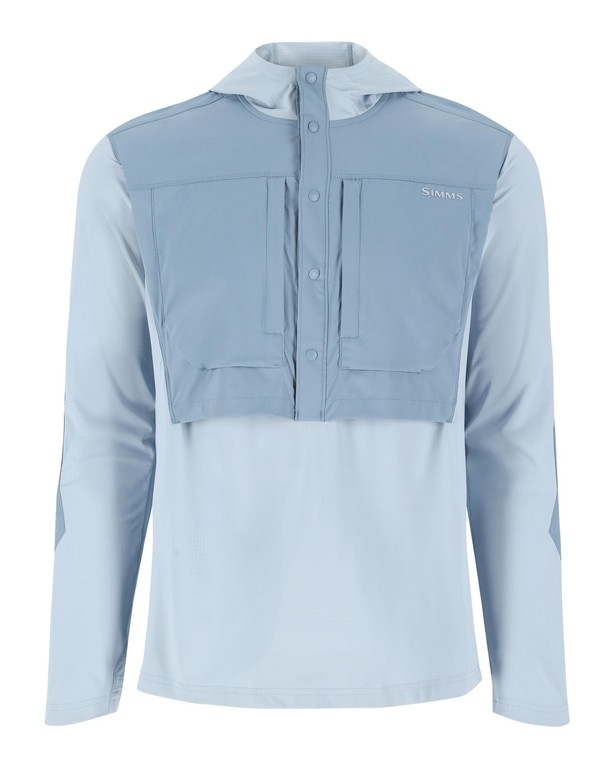 Фотография Толстовка Simms Latitude BiComp Hoody, Steel Blue/Albacore, XXL