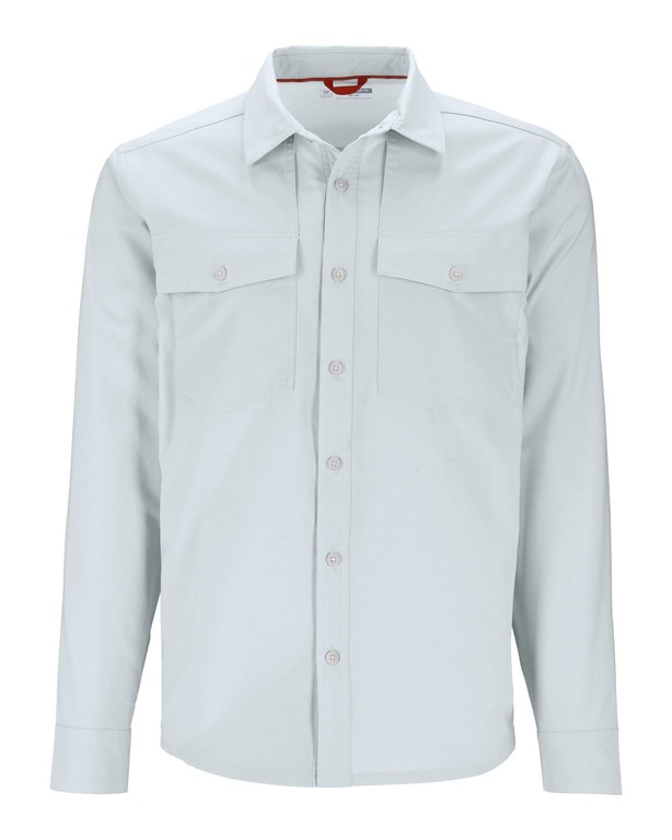Фотография Рубашка Simms No-See-Um Bugstopper LS Shirt, Bimini Blue Heather, L