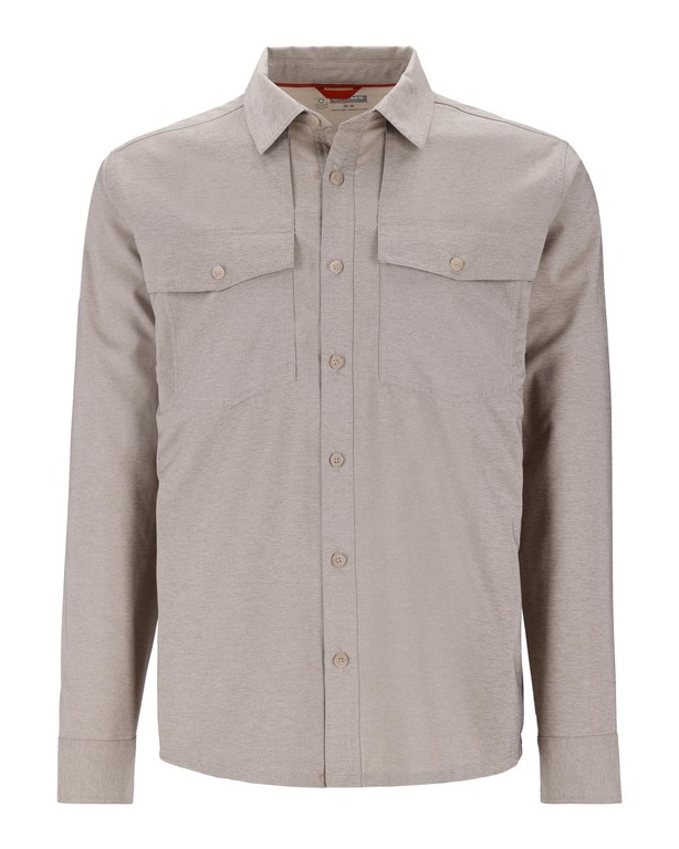 Фотография Рубашка Simms No-See-Um Bugstopper LS Shirt, Dolomite Heather, L