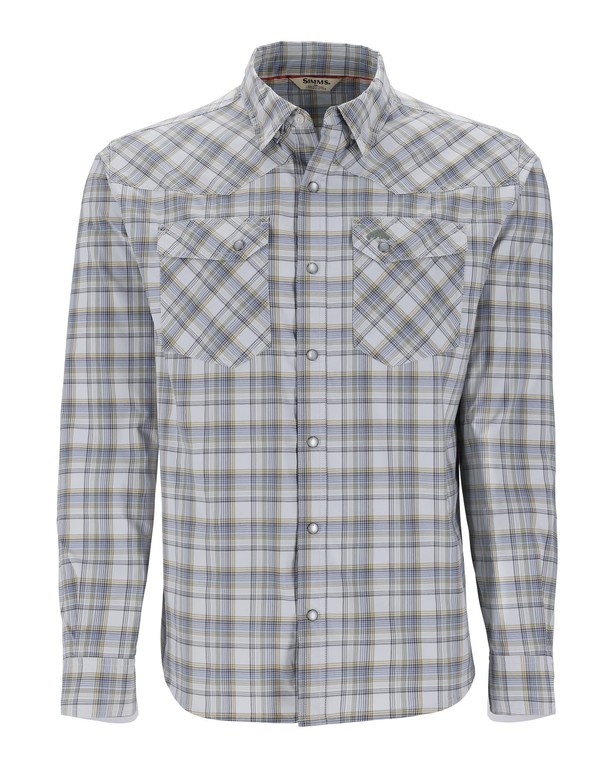 Фотография Рубашка Simms Brackett LS Shirt, Sterling Plaid, L