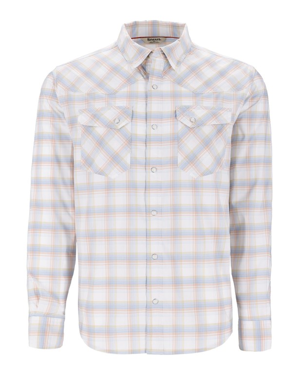 Фотография Рубашка Simms Brackett LS Shirt, White Plaid, L