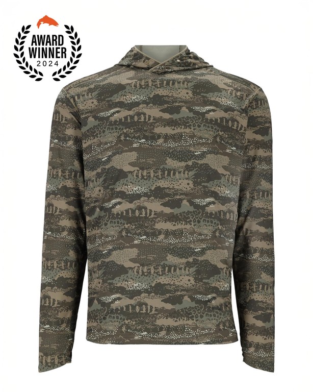 Фотография Термофутболка Simms Bugstopper Solarflex Hoody, Shroud Loden, L