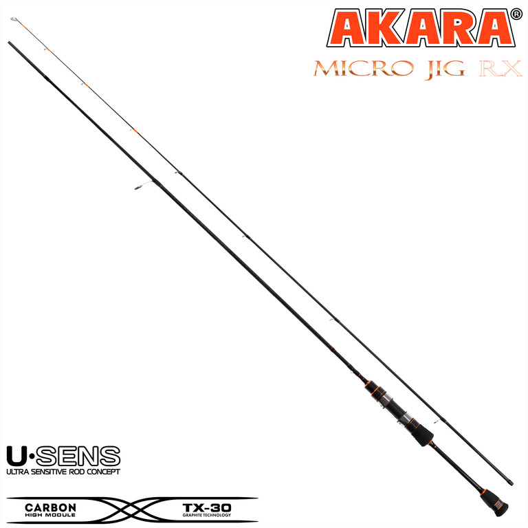 Фотография Спиннинг штекерный угольный 2 колена Akara Micro Jig UL AMGUL-192