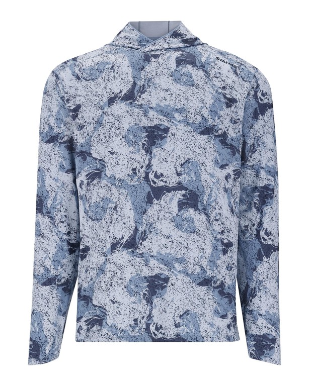 Фотография Термофутболка Simms SolarFlex Hoody, Back Eddy Albacore, XL