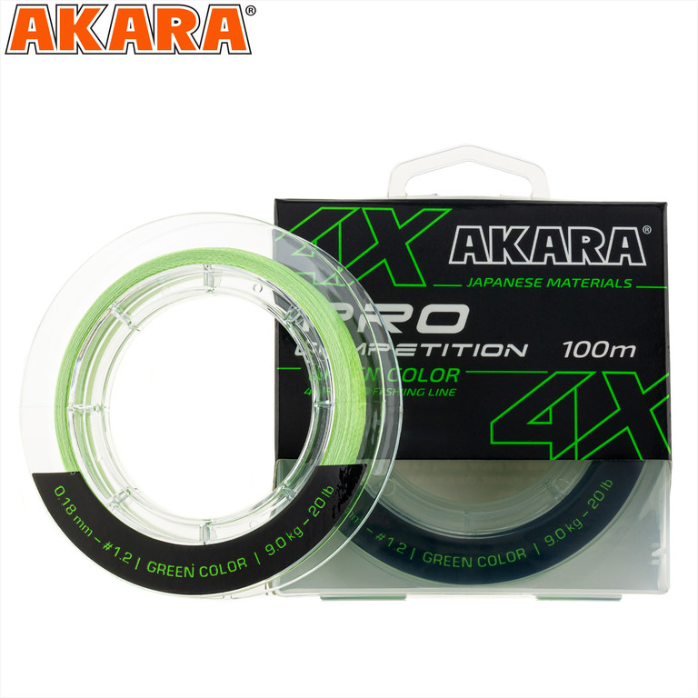 Фотография Шнур Akara Competition PRO Green 100 м ACPROG-100-018