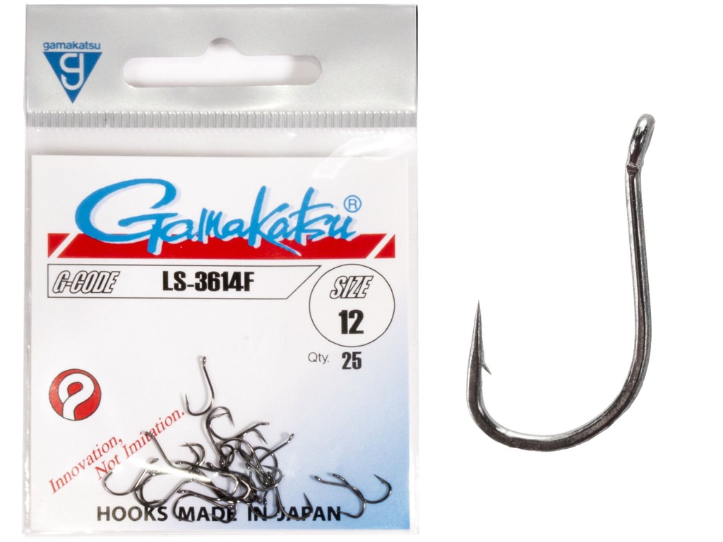 Фотография Крючки Gamakatsu LS-3614F HOOKS BRONZE разм. 12 25шт.