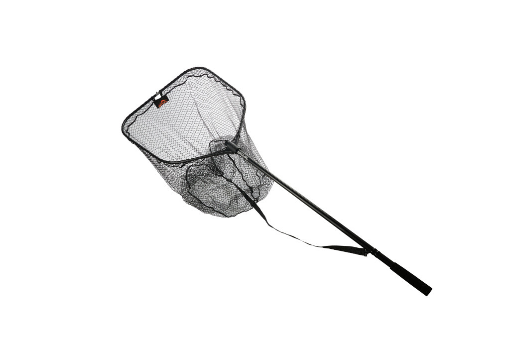 Фотография Подсачек складной Narval Fishing Landing Net I 80x70x2cm #Black & Oran