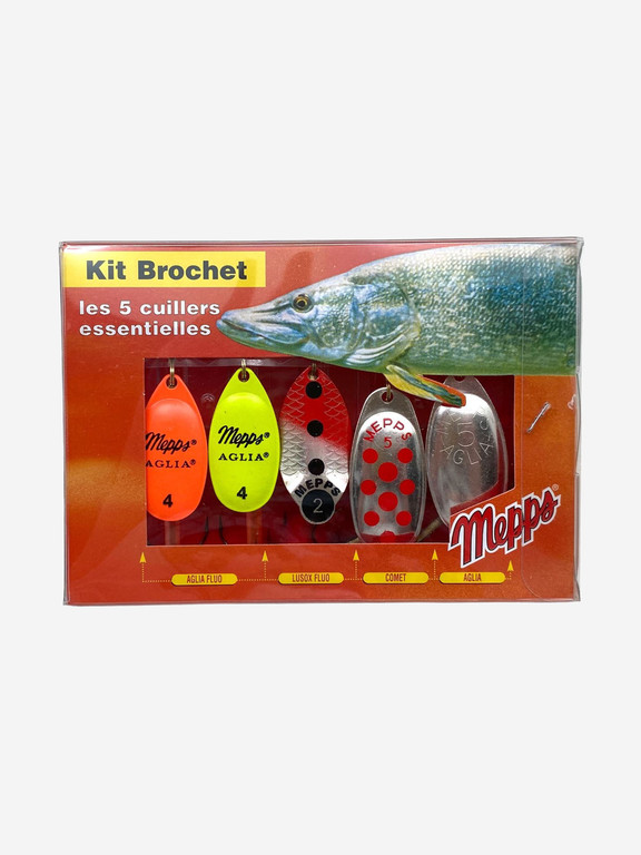 Фотография Набор блесен MEPPS Kit Brochet (5шт/уп) K5BR20015