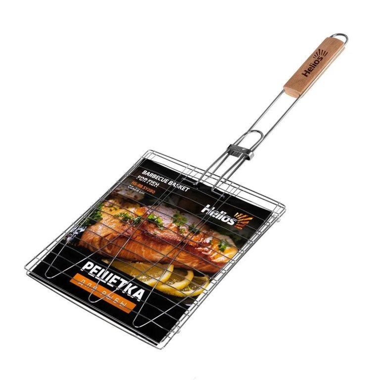 Фотография Решетка для барбекю Helios для рыбы 62х28х28 см (HS-RB SY280)