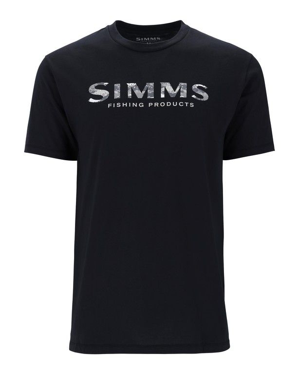 Фотография Футболка Simms Simms Shroud Fill Logo T-Shirt, Black, L