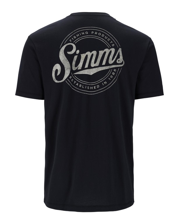 Фотография Футболка Simms Circle Lockup T-Shirt, Black, S