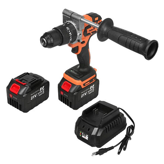 Фотография Шуруповерт-электробур 21V 6A 120 Нм (HS-CJ-1001) Helios