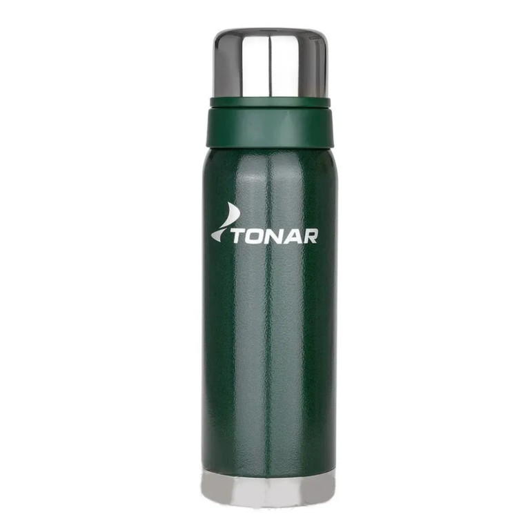 Фотография Термос TONAR 1200ML с ситечком зеленый (2 крышки-кружки) (HS.TM-058-G)