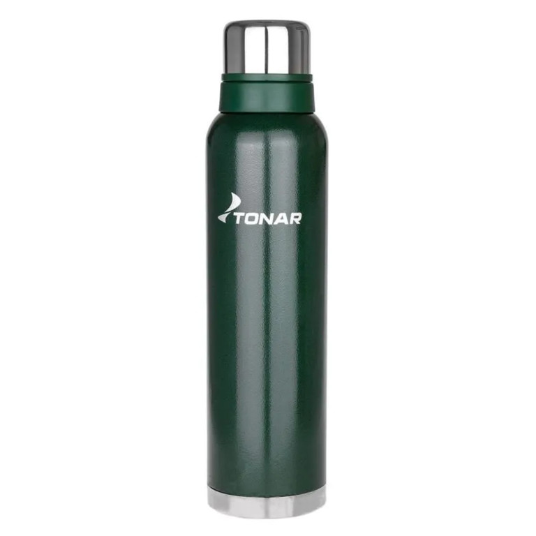 Фотография Термос TONAR 1600ML с ситечком зеленый (2 крышки-кружки) (HS.TM-059-G)