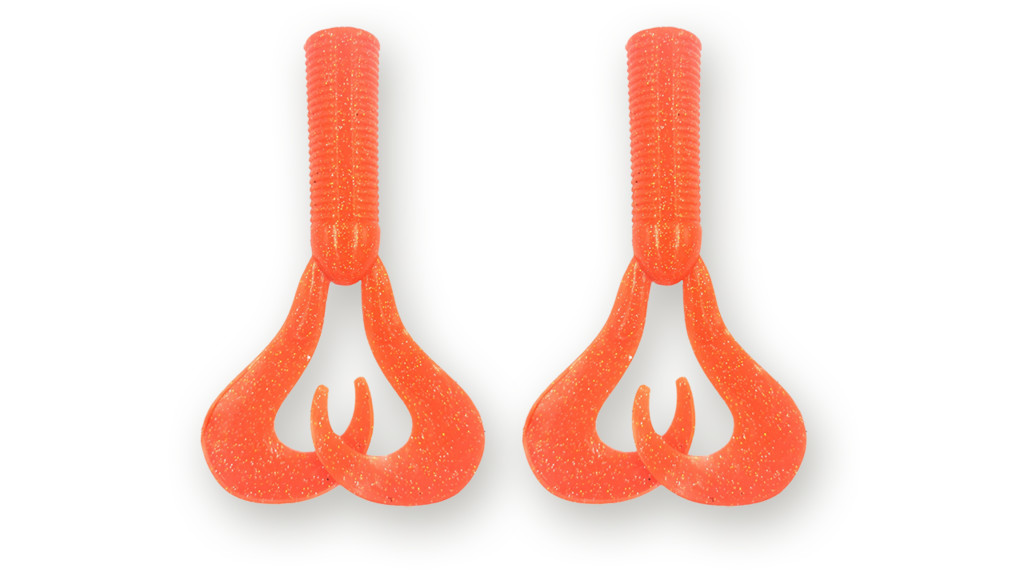 Фотография Хвост для бактейла Miuras Mouse Big, 42гр, цвет: оранж с блест, 2шт