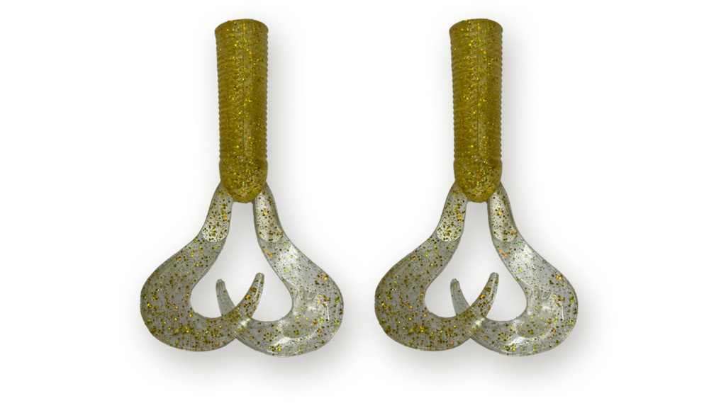 Фотография Хвост для бактейла Miuras Mouse Big, 42гр, цвет: золото с блест, 2шт