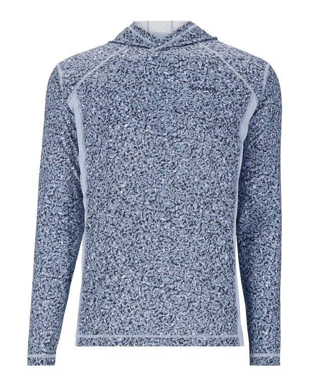 Фотография Футболка Simms Challenger Solar Hoody, Pebble Selvedge, S