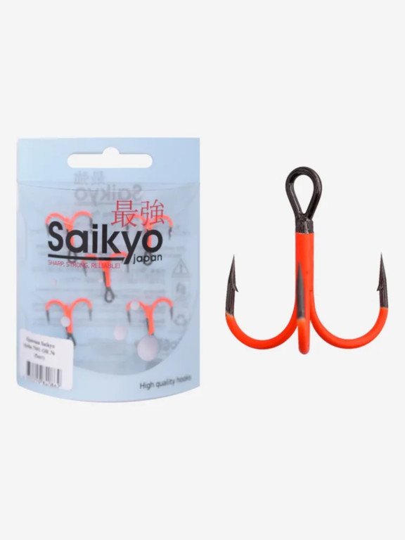 Фотография Крючки Saikyo тройн.7001 OR № 6 10шт)