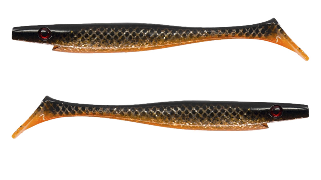 Фотография Силиконовая приманка Strike Pro Pig Shad Jr Glitt Feg 2шт.SP-172C#SP10