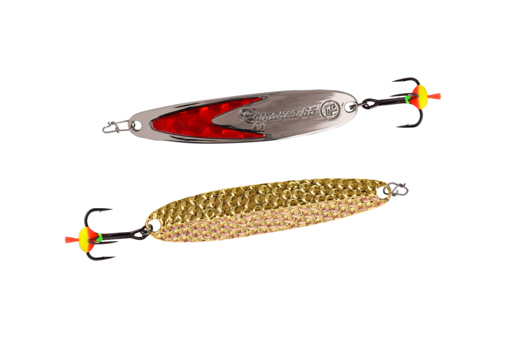 Фотография Блесна вертикальная ECOPRO Судачья красн.флекс, 65мм, 12г, GB/SRF