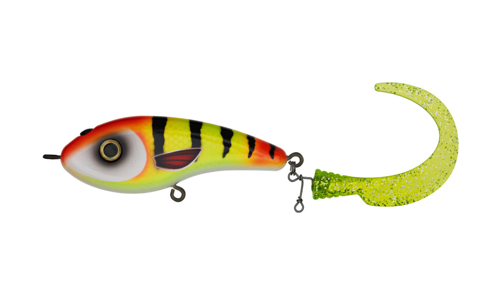 Фотография Воблер Джеркбейт Strike Pro Catchy, C683F Disco Perch, (EG-230#C683F)