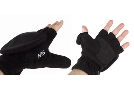 Фотография Перчатки NTLS Fleece gloves windproof с клап. цв.dark blue р-р. L/XL
