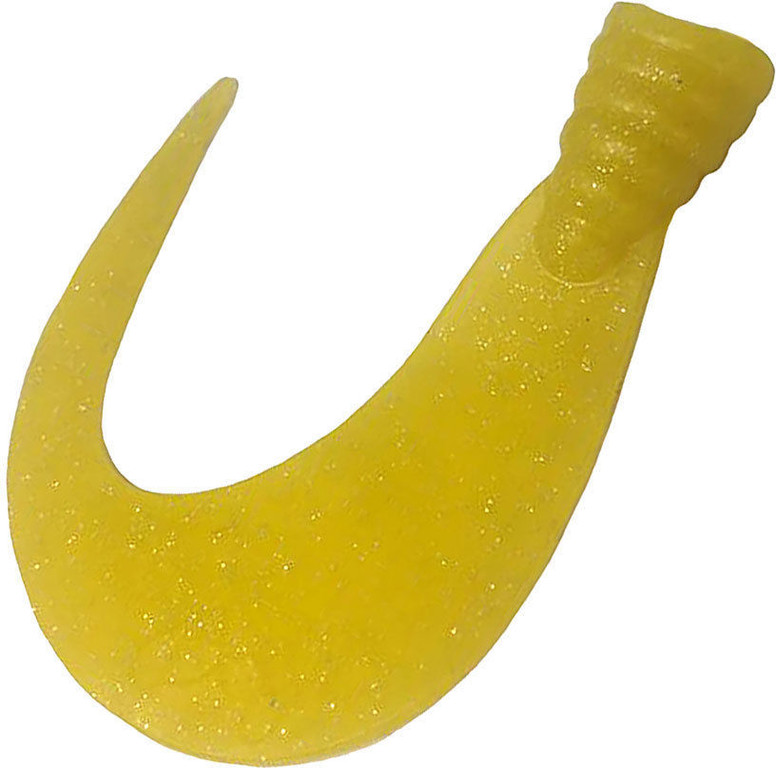 Фотография Хвост Big Sickle Tail твистерный Большой серп 12см 20г желт блес 2шт Н/Д