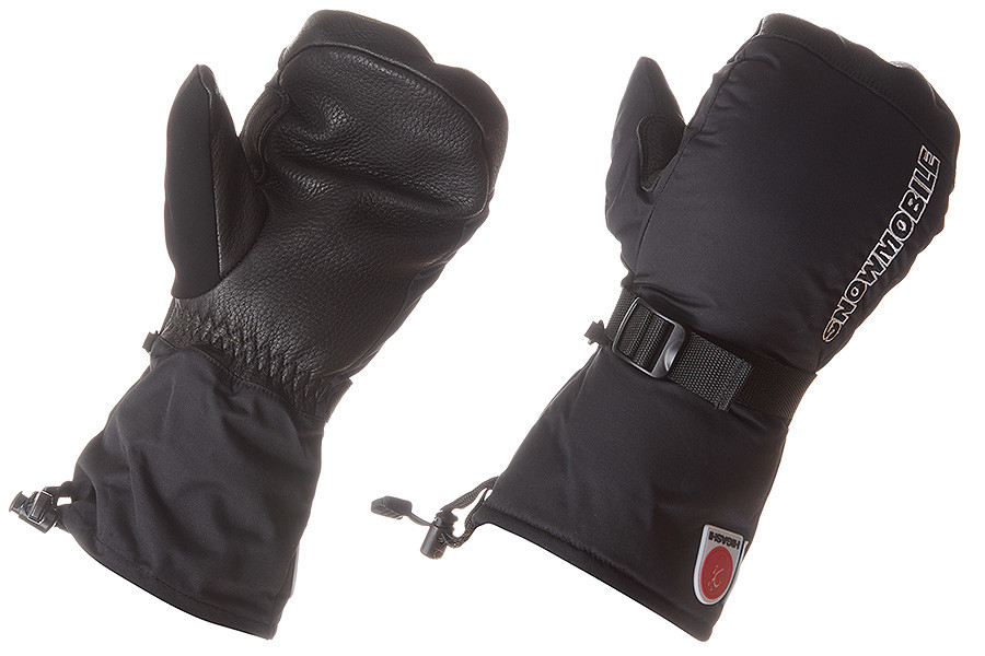 Фотография Варежки Higashi Snowmobile Black (L)