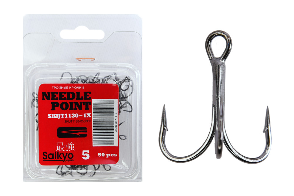 Фотография Крючки Saikyo тройн.1130 BN №05 (50шт)