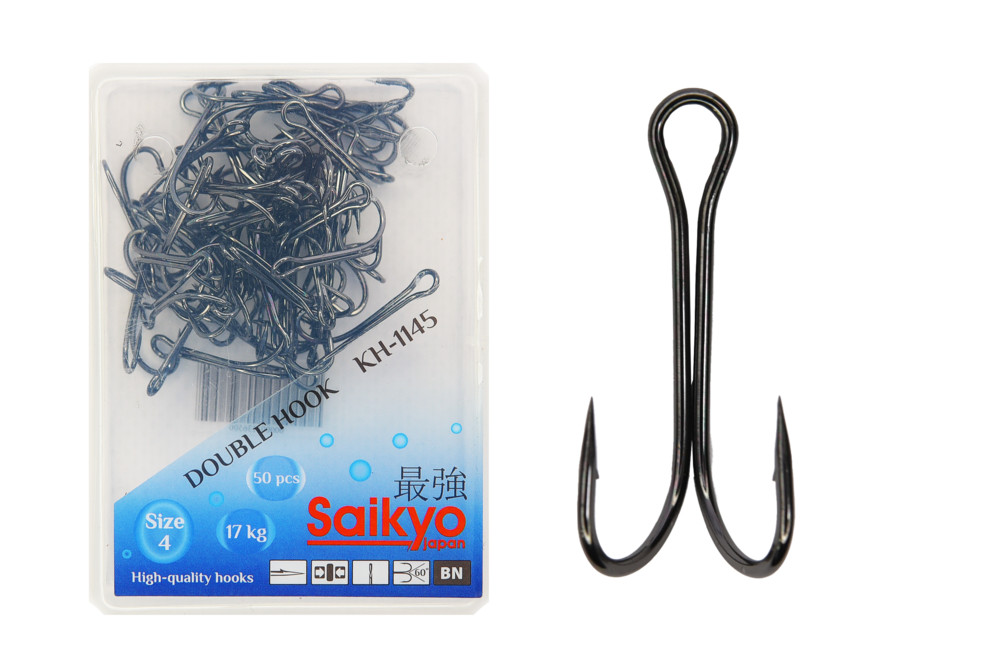 Фотография Крючки Saikyo двойн. KH-1145 № 4 BN (50шт)