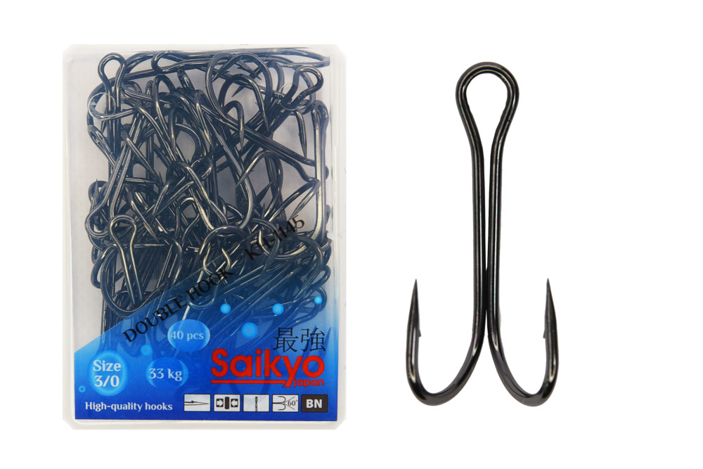 Фотография Крючки Saikyo двойн. KH-1145 №3/0 BN (40шт)
