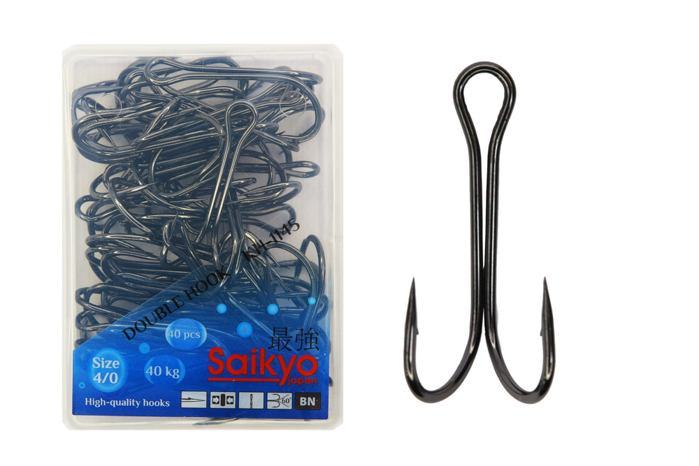Фотография Крючки Saikyo двойн. KH-1145 №4/0 BN (40шт)