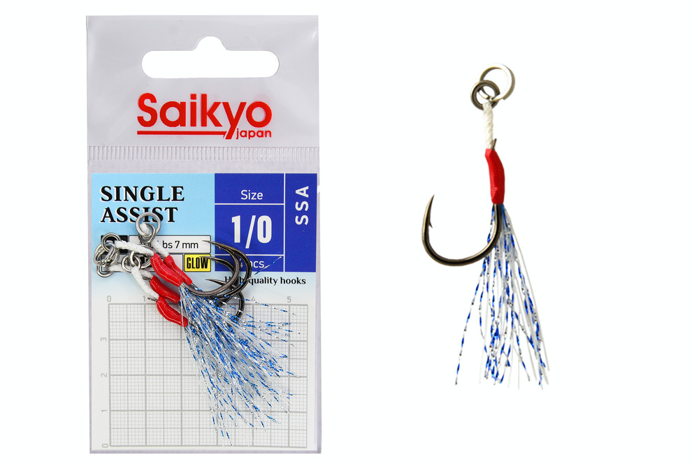 Фотография Крючки Saikyo SSA SINGLE ASSIST №1/0 (4 шт)