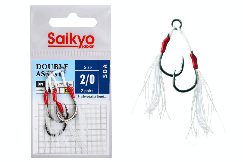 Фотография Крючки Saikyo DOUBLE ASSIST SDA №2/0 (2 пары)