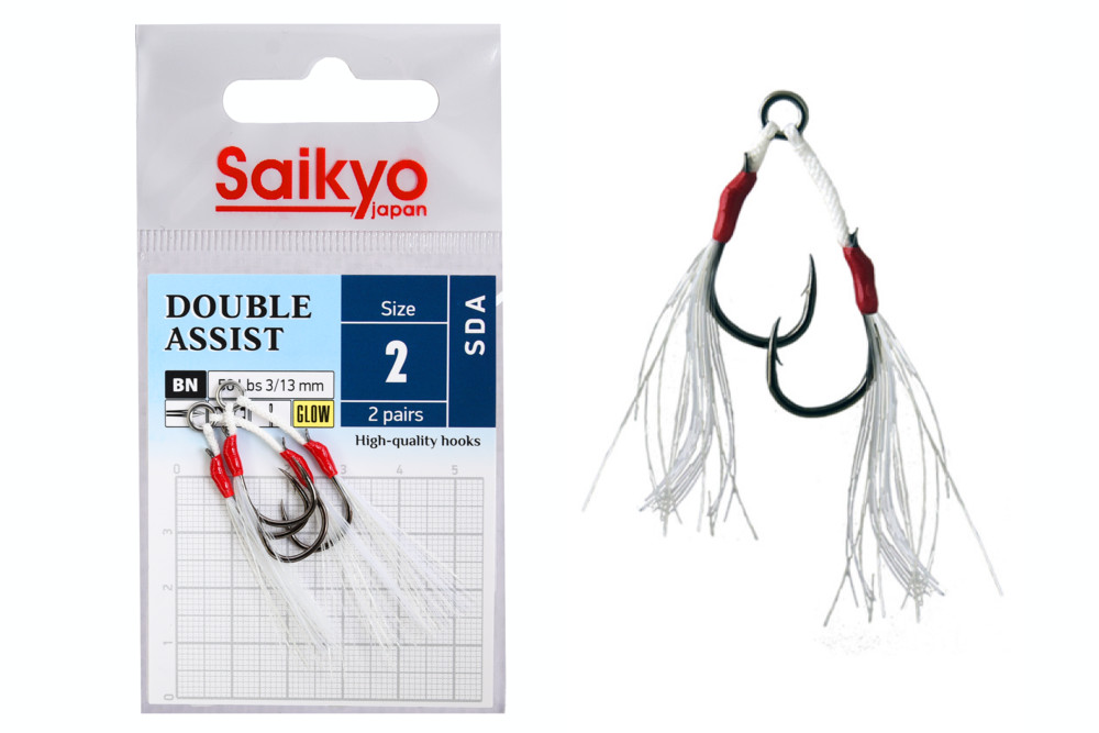 Фотография Крючки Saikyo DOUBLE ASSIST SDA №2 (2 пары)