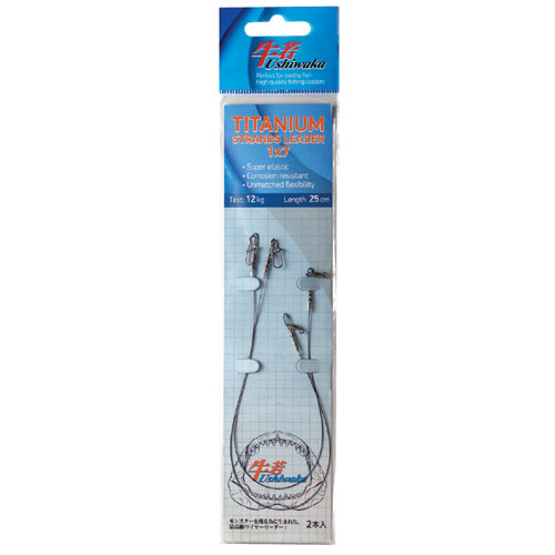 Фотография Поводок Ushiwaka Titanium Strands UTS72017, 1х7, 17кг/20см, 2шт