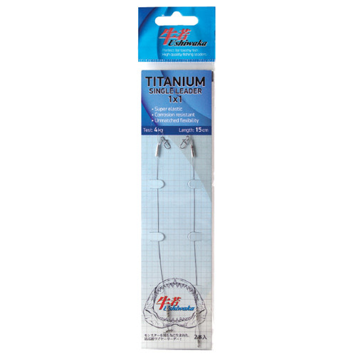 Фотография Поводок Ushiwaka Titanium Single UTS12517, 1х1, 17кг/25см, 2шт