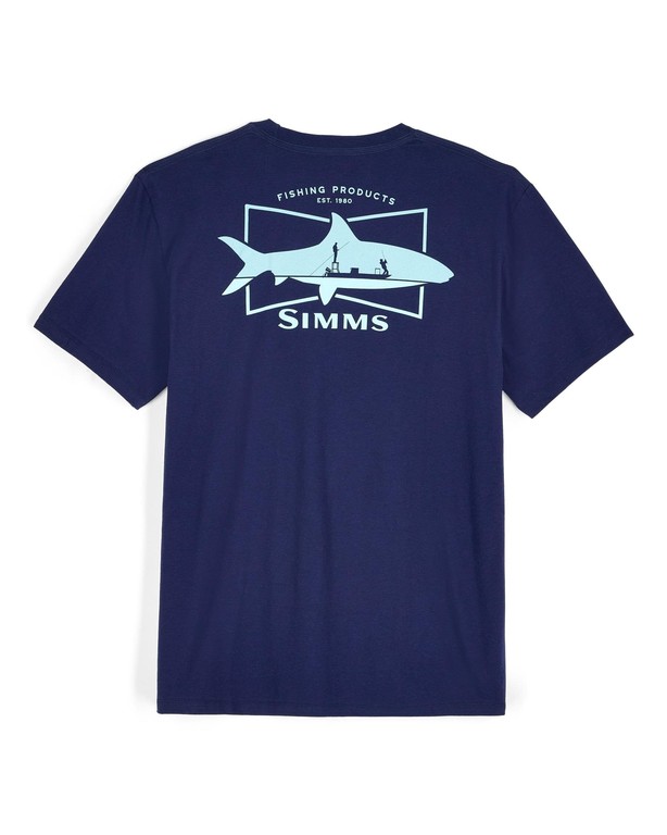 Фотография Футболка Simms Salty Sign T-Shirt, Navy, XL