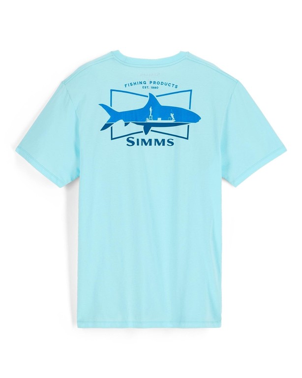 Фотография Футболка Simms Salty Sign T-Shirt, Sea Breeze, M
