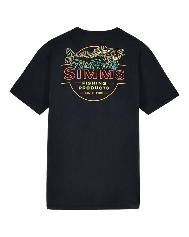 Фотография Футболка Simms Neon Draft T-Shirt, Black, S