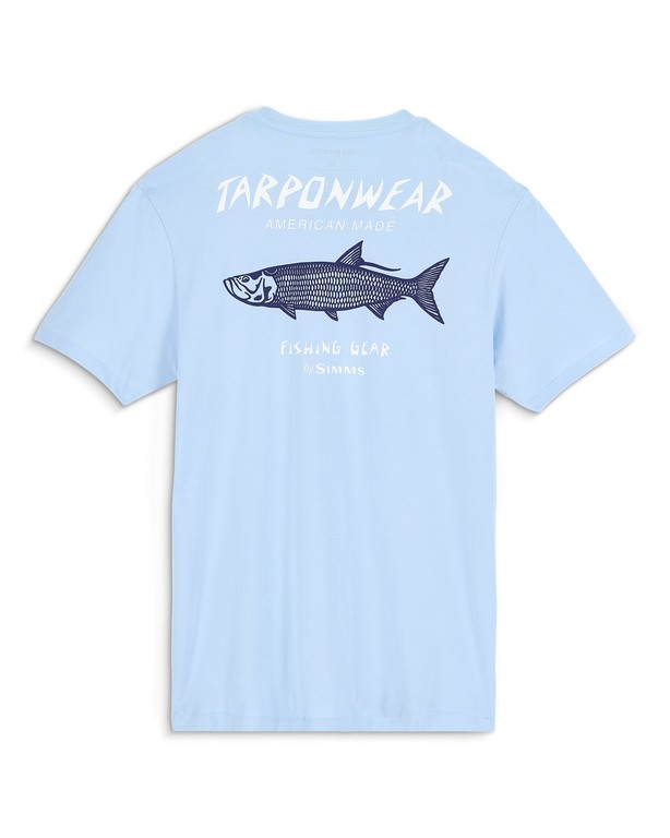 Фотография Футболка Simms Tarponwear T-Shirt, Sky Blue, XXL