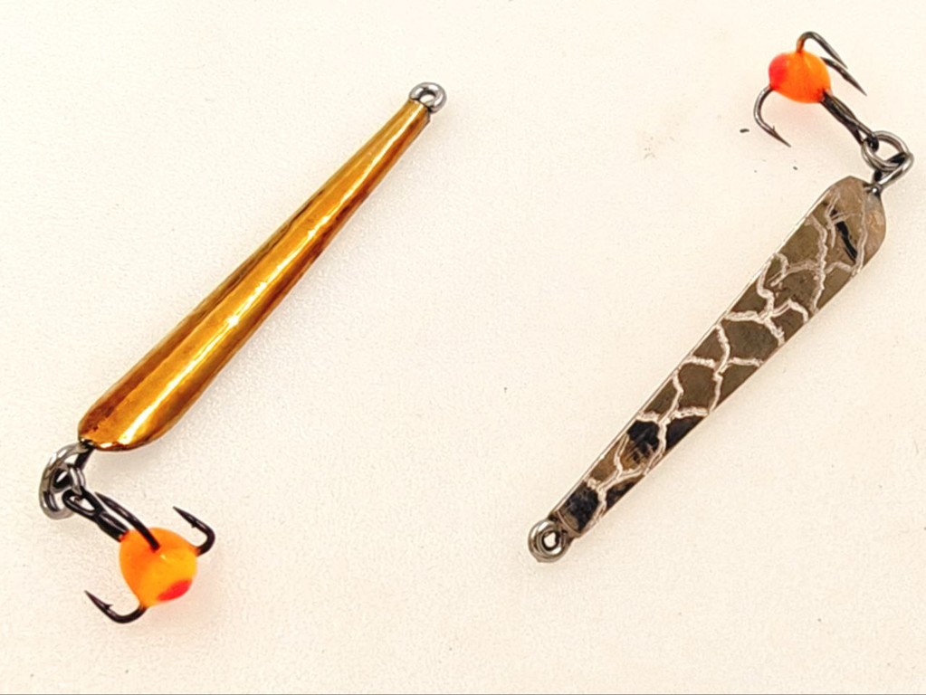 Фотография Зимняя блесна Гвоздешарик подвес 35мм мельхиор-латунь