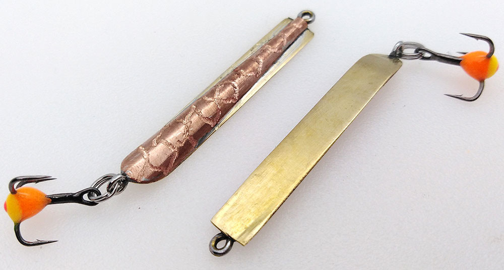 Фотография Зимняя блесна Yoda РАШ подвес 35мм латунь-медь